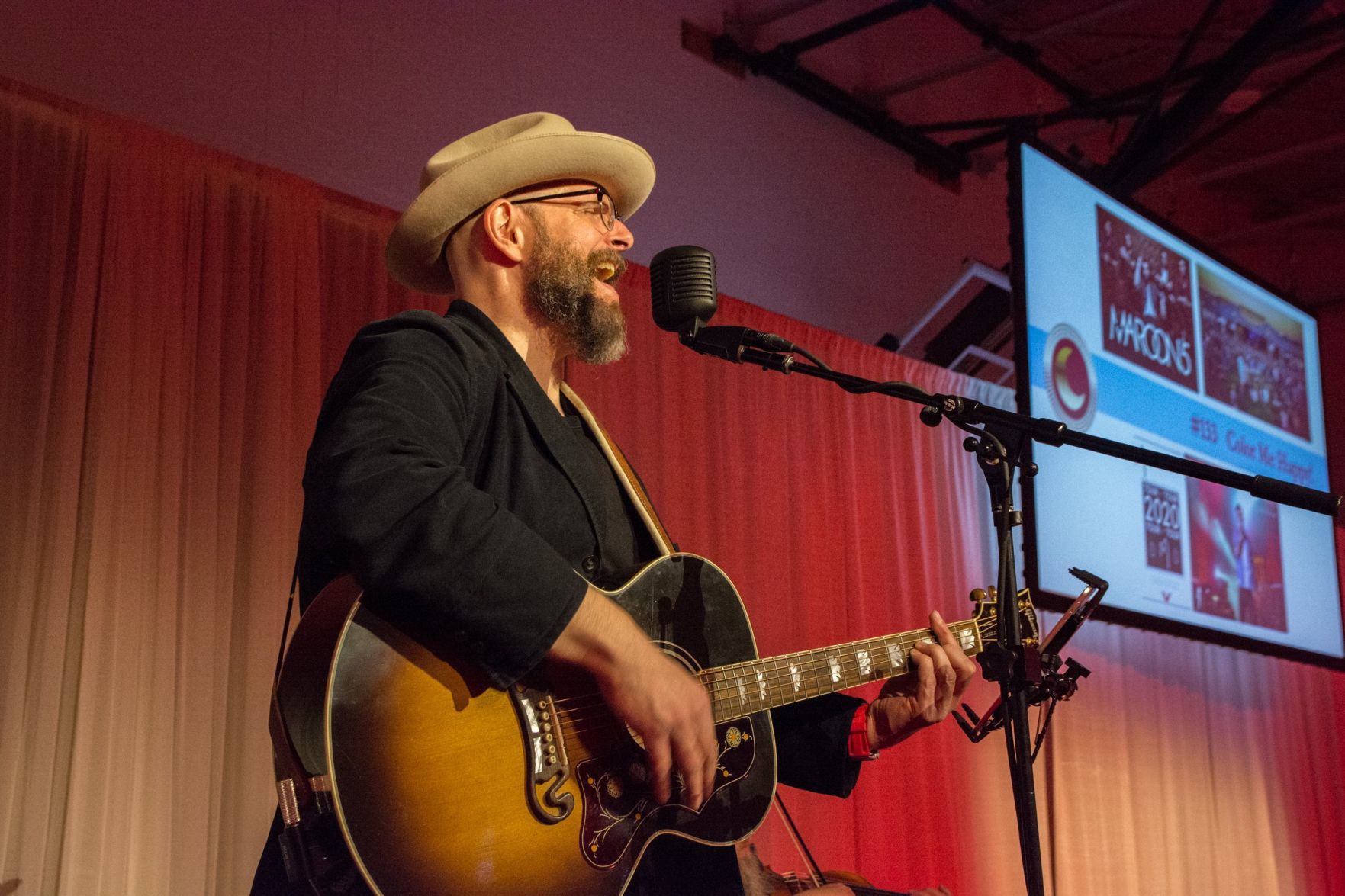 The Ross Bell Band performs at the event